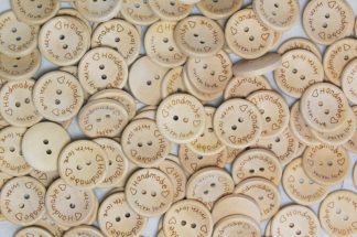 15mm, 20mm & 25mm Handmade Wooden Buttons