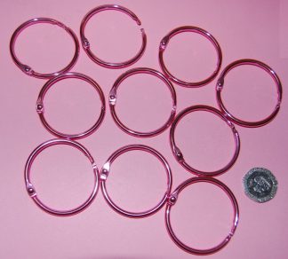 Pack of 10 - Shiny Pink - 38mm Split Hinged Ringbinders