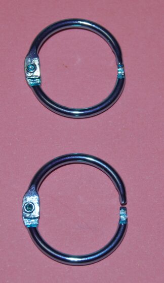 Pack of 2 - SHINY BLUE - 19mm Split Hinge Ringbinders