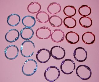 Pack of 100 - SHINY MIXED - 25mm Split Hinge Ringbinders