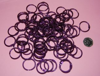 Pack of 100 - PURPLE - 19mm Split Hinge Ringbinders