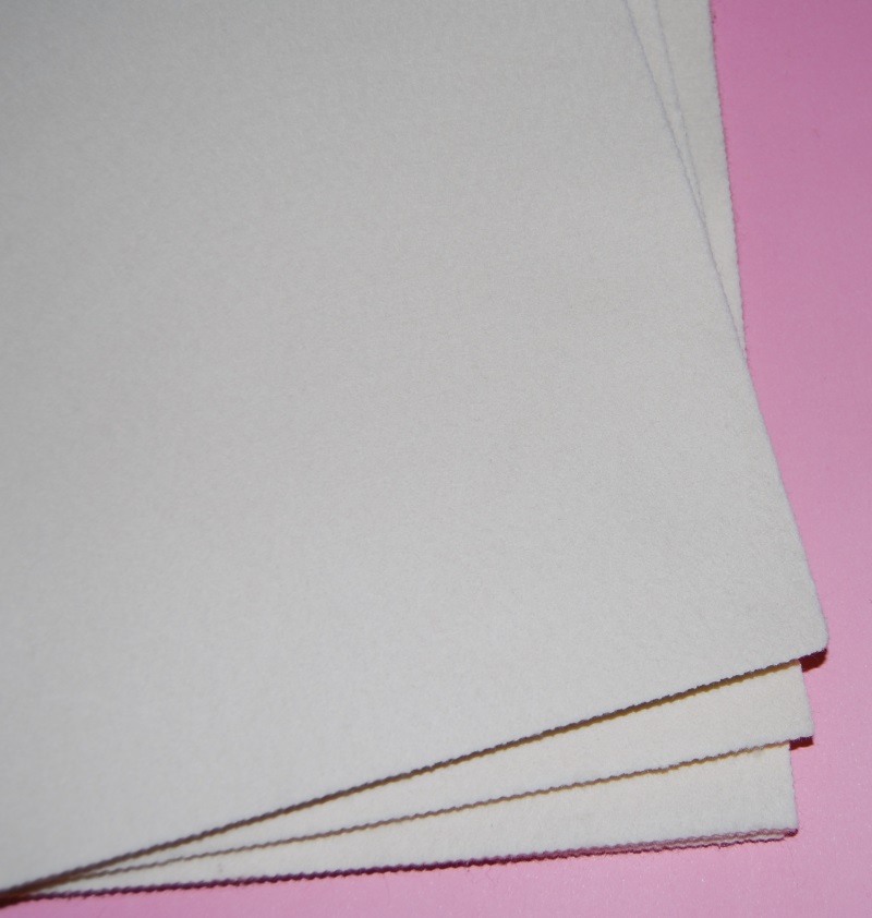 Ivory 6" Square - Felt Sheets - Craft Felt Material