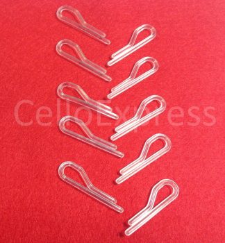 Pack of 100  - 36mm Clear Shirt Clips
