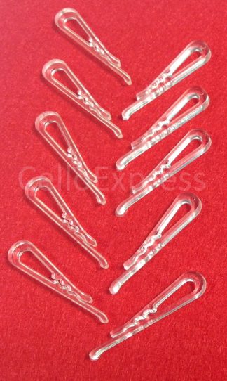 Pack of 100  - 38mm Clear Shirt Clips