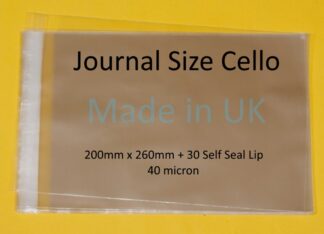 Journal Size Cello Bags