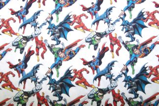 1/2m - 50cm x 140cm - DC Comics - Justice League 3 - Official Fabric - Various Designs