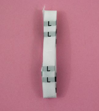 White Size 'L' Clothes Labels