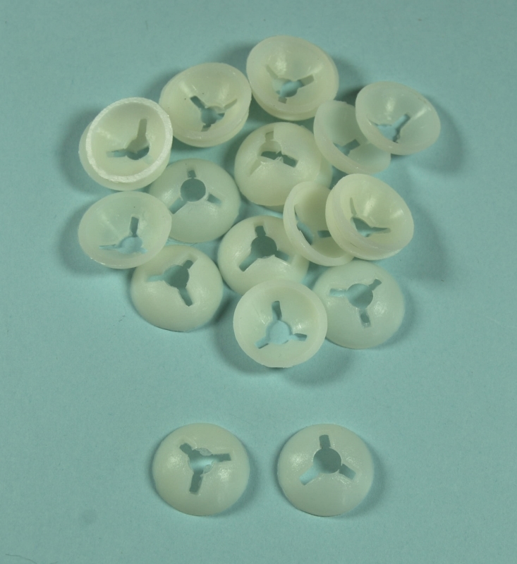 4 Pairs Large Dome Replacement Backs For Plastic Eyes