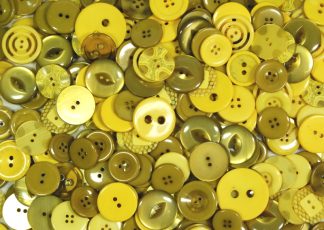 Pack of 100g - LARGE HONEY YELLOW Buttons - Mixed Sizes for Sewing and Crafting 25mm to 40mm