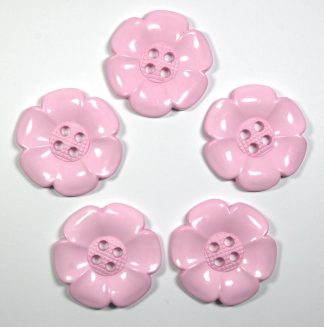 63mm Light Pink Large Flower Buttons - Sewing Clown Decoration