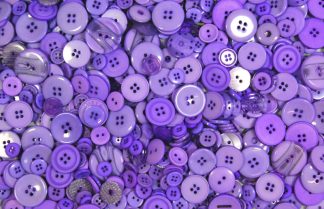 Pack of 100g - LAVENDER Buttons - Mixed Sizes for Sewing and Crafting 11mm to 25mm