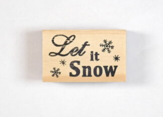 Let It Snow Rubber Stamp - Wooden Ink Stampers