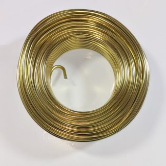 Pack of 1 - Light Gold 3mm x 25m Aluminium Wire