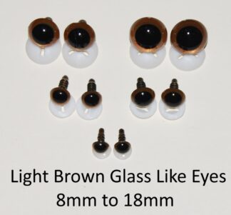 Light Brown Glass Like Eyes
