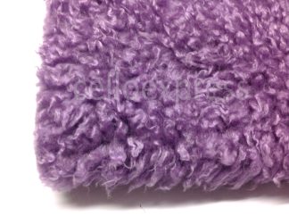 Curly Animal Fur Lilac - High Quality Fake Fur - 15mm Pile