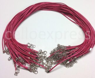 Magenta Waxed Cord Necklaces
