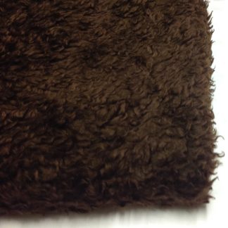 Curly Animal Fur Malt Brown - High Quality Fake Fur - 15mm Pile