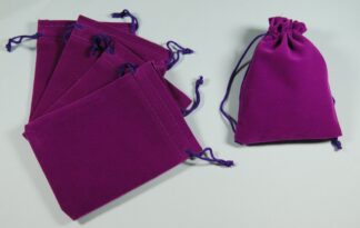 Purple - Straight Velvet Bags