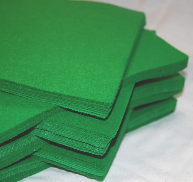 Meadow Green 6 Square - Felt Sheets - Craft Felt Material