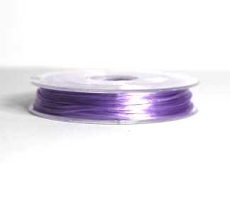 Pack of 1 Roll - 0.8mm x 10m Medium Purple Elastic Strong & Stretchy Beading Wire
