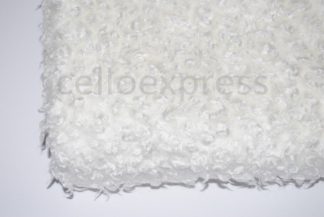 Curly Animal Fur Milk White - High Quality Fake Fur - 15mm Pile