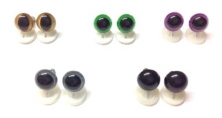 12mm Mix 5 Plastic Back Eyes