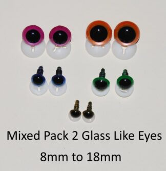 Mixed Pack 2 Glass Like Eyes
