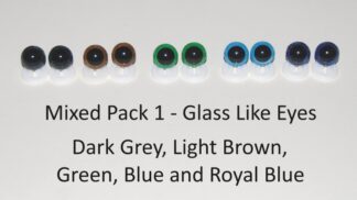 8mm Mixed Pack 1 Glass Like Eyes