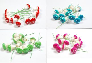 mini toadstools / mushrooms celloexpress