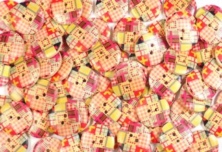 Natural Wooden Buttons - 20mm Natural Buttons 3