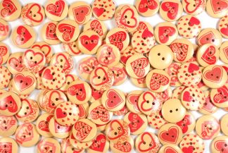 Natural Wooden Buttons - 20mm Natural Buttons 4