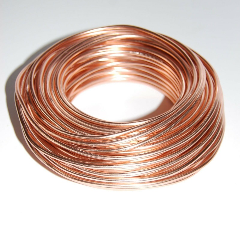 Pack of 1 - Light Copper 3mm x 50m Aluminium Wire
