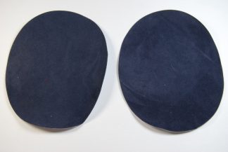 Pack of 1 Pair - Navy Blue Iron On Elbow Patches - 140mm x 110mm