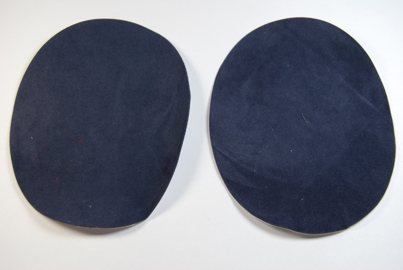 Pack of 5 Pairs Navy Blue Iron On Elbow Patches 140mm x 110mm