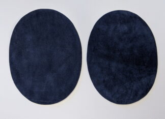 Navy Blue Elbow Patches