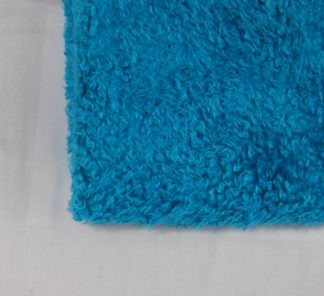 Curly Animal Fur Neptune Blue - High Quality Fake Fur - 15mm Pile