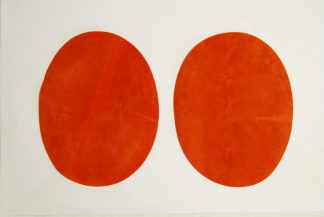 Pack of 1 Pair - Orange Iron On Elbow Patches - 140mm x 110mm