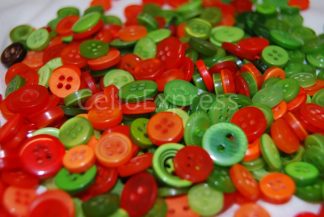 Tiny Green & Orange Buttons