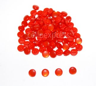 Orange Mushroom Buttons - 10mm