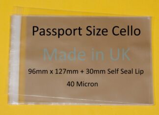 Passport Cello Bags - 96mmx127mm