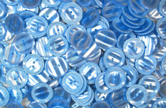 Pack of 10 - Baby Blue - Pattern 1 - 25mm - Pearlised Resin Buttons