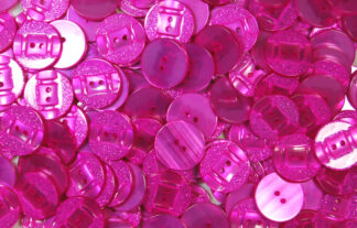 Pack of 10 - Cerise - Pattern 3 - 25mm - Pearlised Resin Buttons