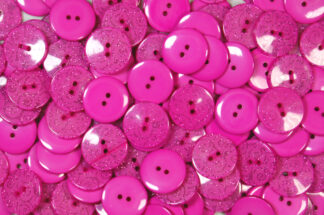 Pack of 10 - Cerise - Pattern 5 - 25mm - Pearlised Resin Buttons