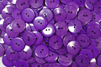 Pack of 5 - Purple - Pattern 5 - 25mm - Pearlised Resin Buttons