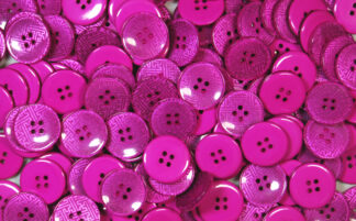 Pack of 10 - Cerise - Pattern 7 - 25mm - Pearlised Resin Buttons