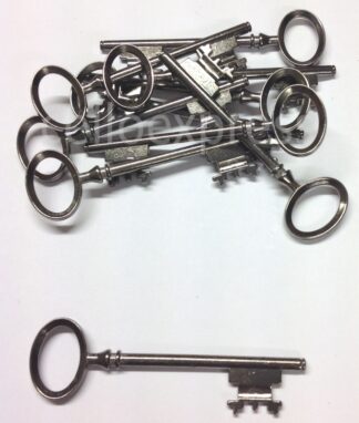 Pack of 10 - Pendant Keys - Gun Metal - Metal Charms Steampunk