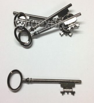 Pack of 25 - Pendant Keys - Gun Metal - Metal Charms Steampunk