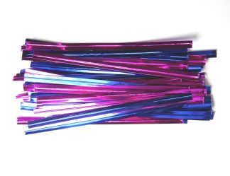 3"/8cm Pink & Blue Mix Twist Ties