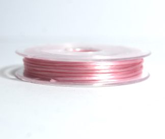Pack of 1 Roll - 0.8mm x 10m Light Pink Elastic Strong & Stretchy Beading Wire
