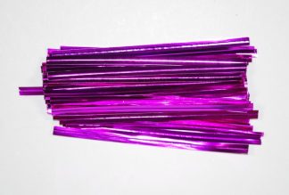 3"/8cm Pink Twist Ties